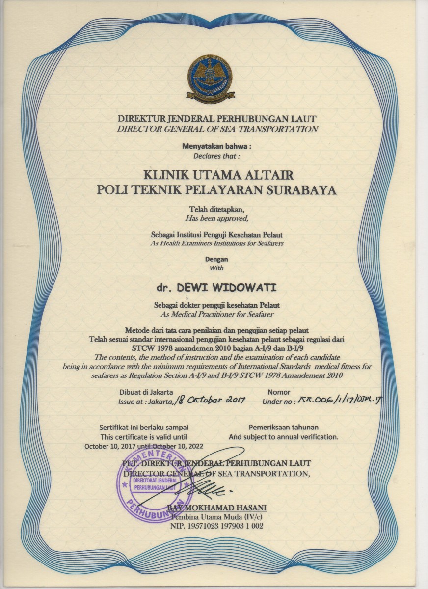 Klinik Utama Altair Politeknik Pelayaran Surabaya